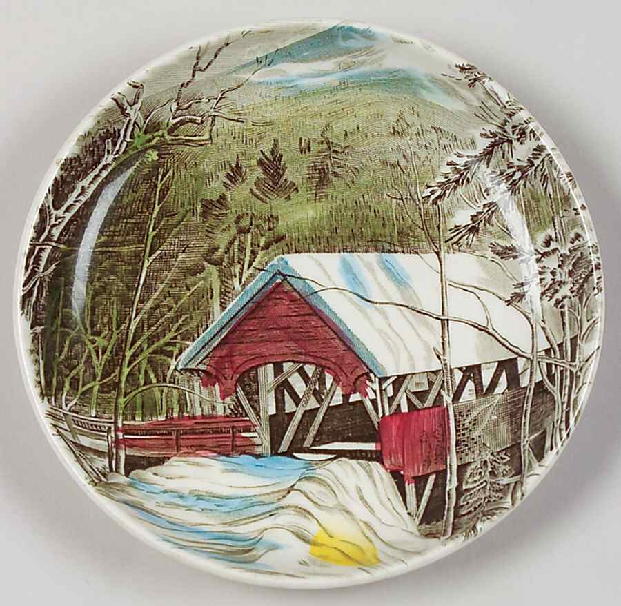 Friendly Village, The ("Made in England" Backstamp) Coaster by Johnson Brothers-1