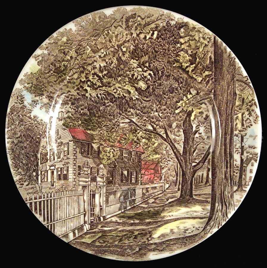 Friendly Village, The ("Made in England" Backstamp) Dessert/Pie Plate by Johnson Brothers-1