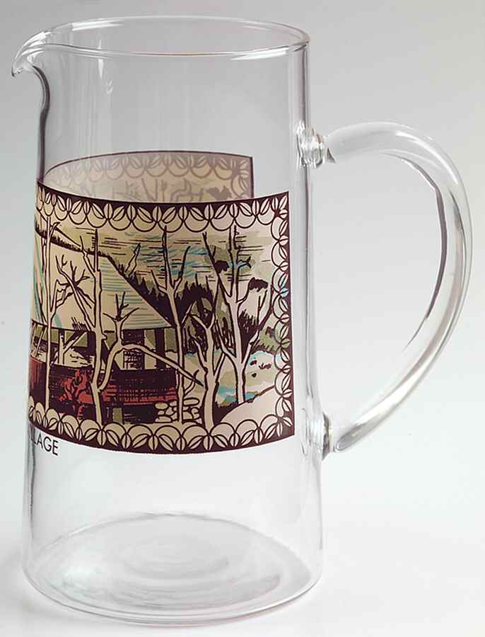 Friendly Village, The ("Made in England" Backstamp) 44 Oz Glassware Pitcher by Johnson Brothers-1