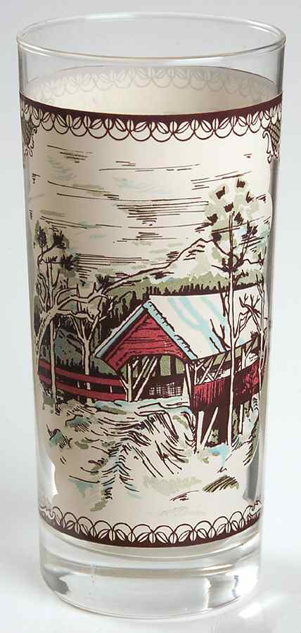 Friendly Village, The ("Made in England" Backstamp) 15 Oz Glassware Iced Tea by Johnson Brothers-1