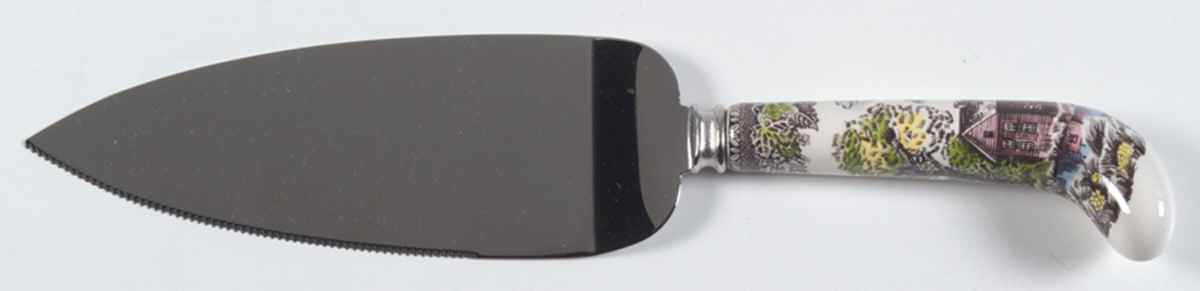 Friendly Village, The ("Made in England" Backstamp) Pie Server with Stainless Blade by Johnson Brothers-1