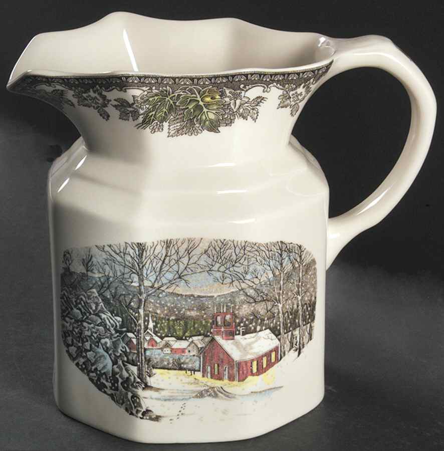 Friendly Village, The ("Made in England" Backstamp) 64 Oz Fenton Jug by Johnson Brothers-1