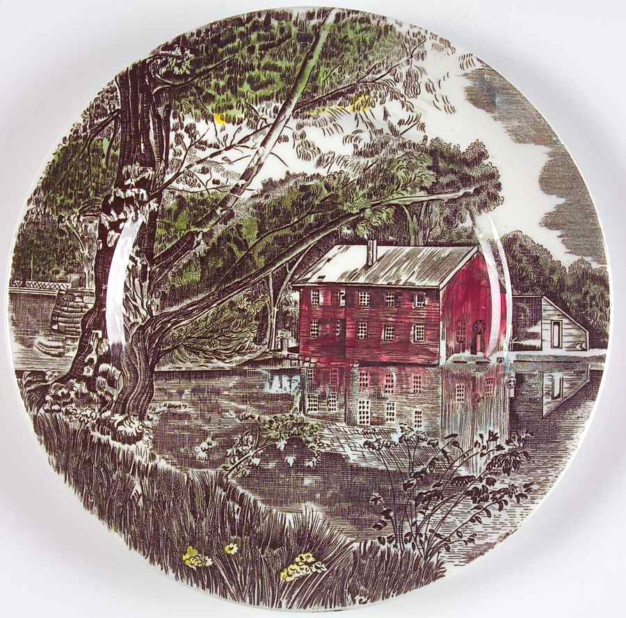 Friendly Village, The ("Made in England" Backstamp) Dessert/Pie Plate by Johnson Brothers-1