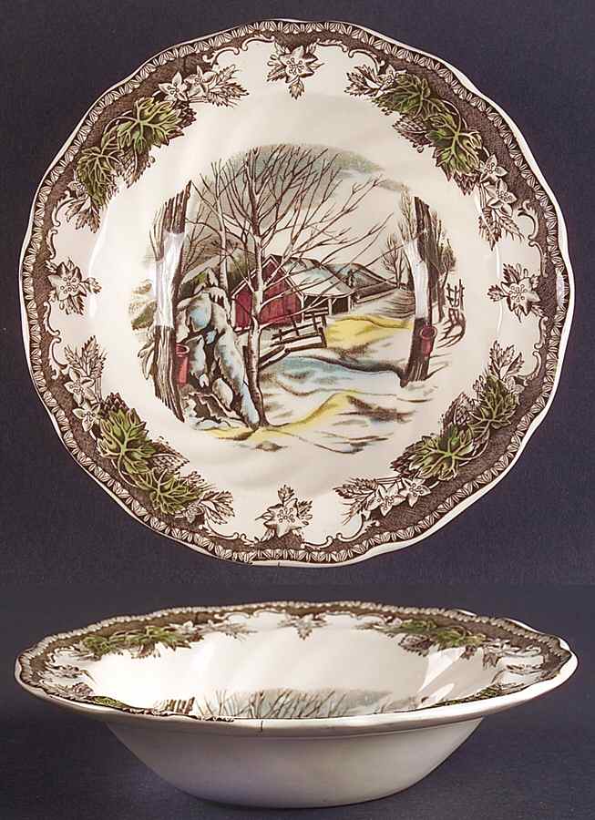 Friendly Village, The ("Made in England" Backstamp) Rim Fruit/Dessert (Sauce) Bowl by Johnson Brothers-1