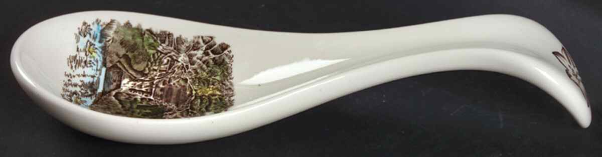 Friendly Village, The ("Made in England" Backstamp) Spoon Rest/Holder (Holds 1 Spoon) by Johnson Brothers-1