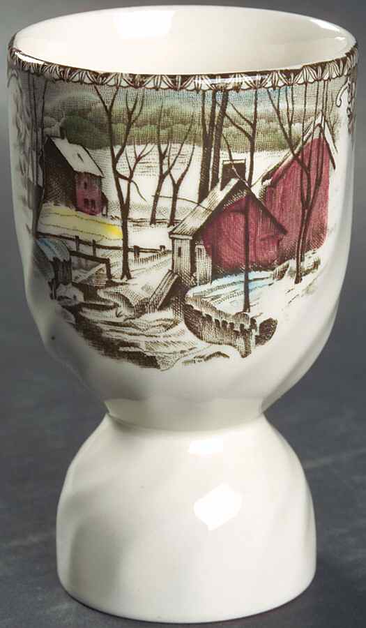 Friendly Village, The ("Made in England" Backstamp) Double Egg Cup by Johnson Brothers-1