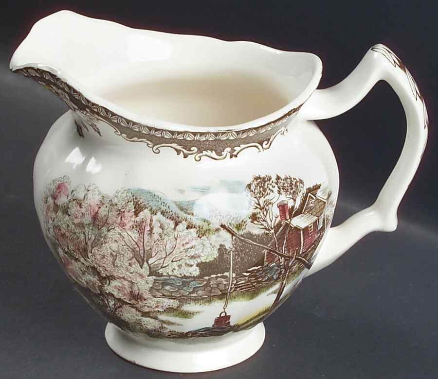 Friendly Village, The ("Made in England" Backstamp) 16 Oz Pitcher by Johnson Brothers-1