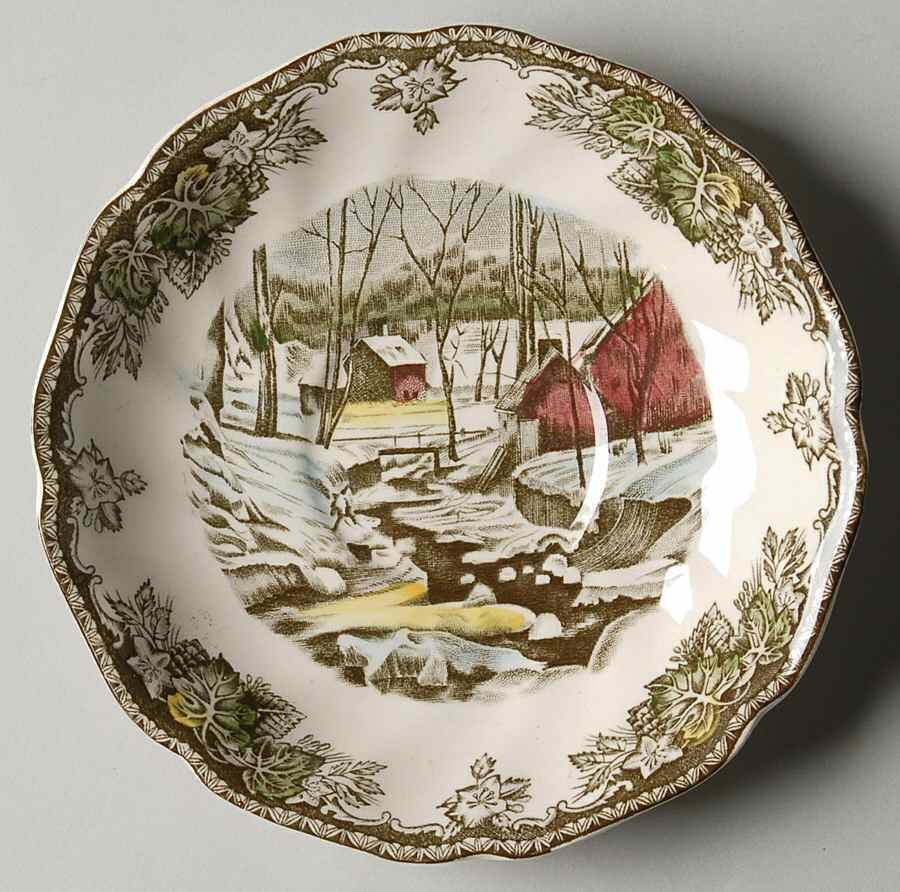 Friendly Village, The ("Made in England" Backstamp) Saucer for Flat Cup by Johnson Brothers-1