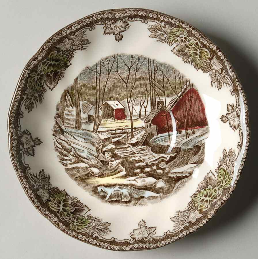 Friendly Village, The ("Made in England" Backstamp) Saucer for Flat Cup by Johnson Brothers-1