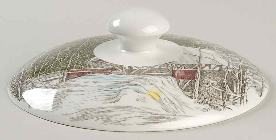 Friendly Village, The ("Made in England" Backstamp) Lid for 2 Qt Round Covered Casserole by Johnson Brothers-1