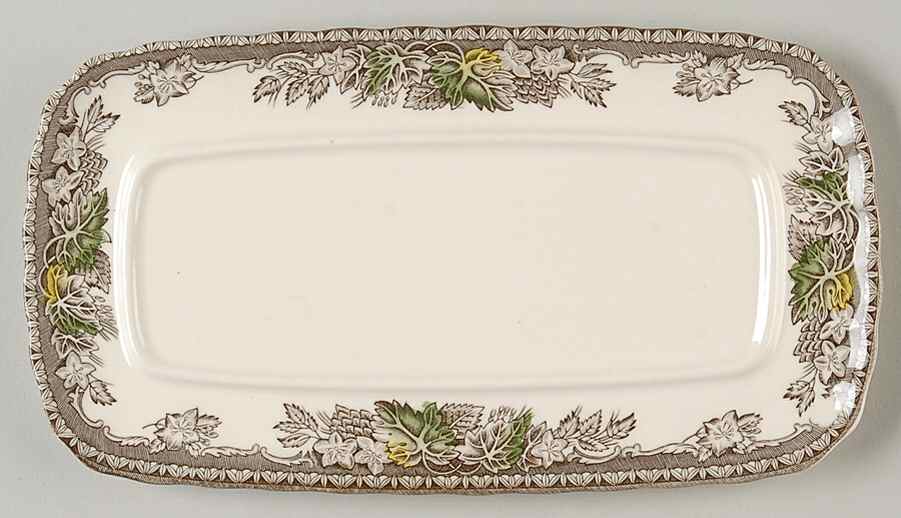 Friendly Village, The ("Made in England" Backstamp) 1/4 Lb Butter No Lid by Johnson Brothers-1