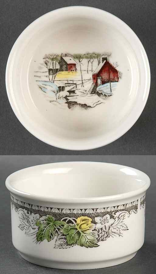 Friendly Village, The ("Made in England" Backstamp) Ramekin by Johnson Brothers-1
