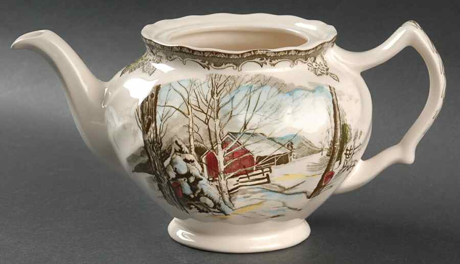 Friendly Village, The ("Made in England" Backstamp) Teapot No Lid by Johnson Brothers-1