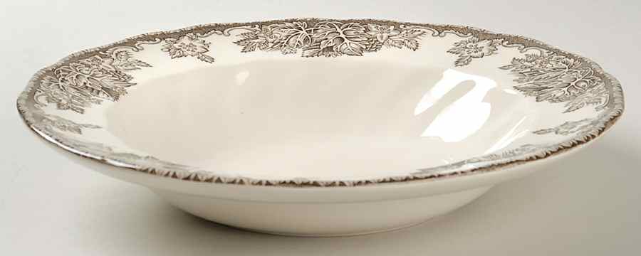 Friendly Village, The ("Made in England" Backstamp) Rim Accent Soup Bowl by Johnson Brothers-1