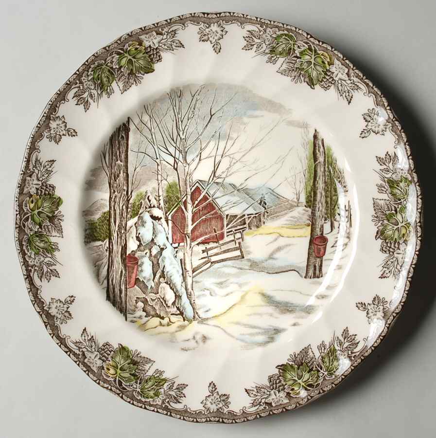 Friendly Village, The ("Made in England" Backstamp) Buffet/Dinner Plate by Johnson Brothers-1