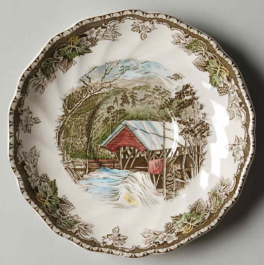 Friendly Village, The ("Made in England" Backstamp) Saucer for Flat Cup by Johnson Brothers-1