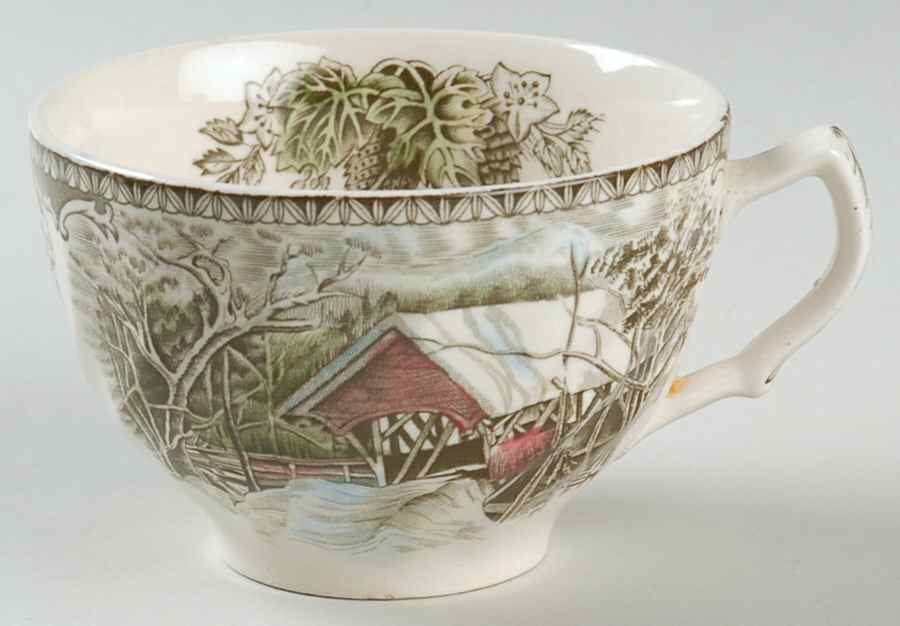 Friendly Village, The ("Made in England" Backstamp) Flat Cup by Johnson Brothers-1