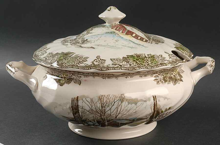 Friendly Village, The ("Made in England" Backstamp) Tureen & Lid by Johnson Brothers-1
