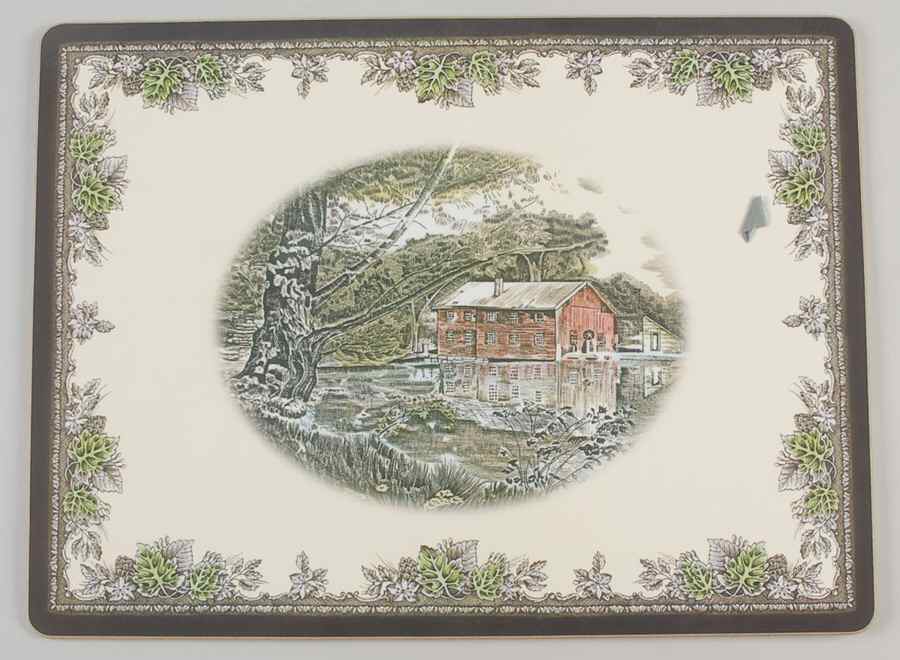 Friendly Village, The ("Made in England" Backstamp) Corkboard Placemat by Johnson Brothers-1
