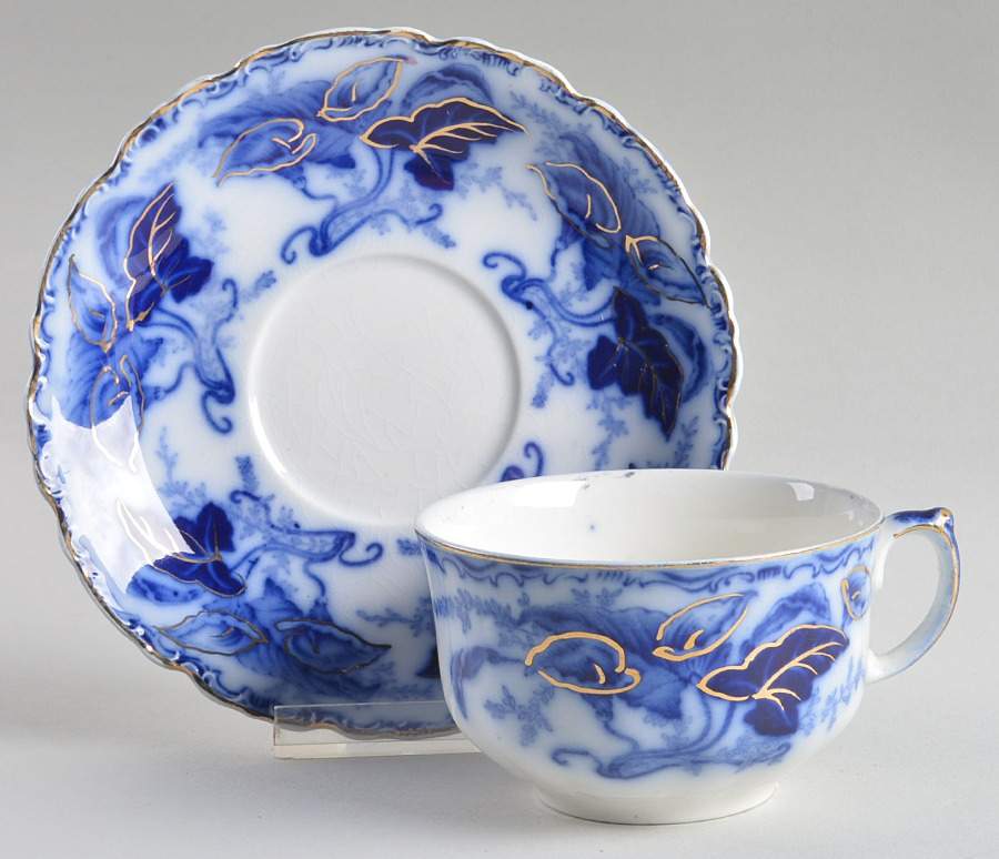 Fulton Flat Cup & Saucer Set by Johnson Brothers-1