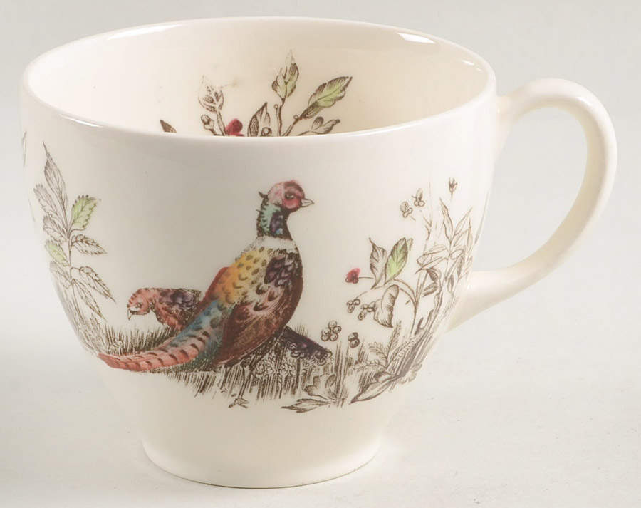 Game Birds Cream Flat Cup by Johnson Brothers-1