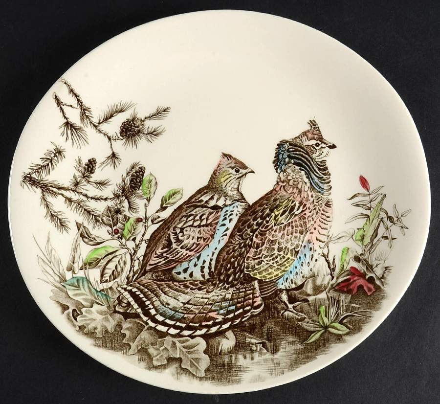 Game Birds Cream Dinner Plate by Johnson Brothers-1