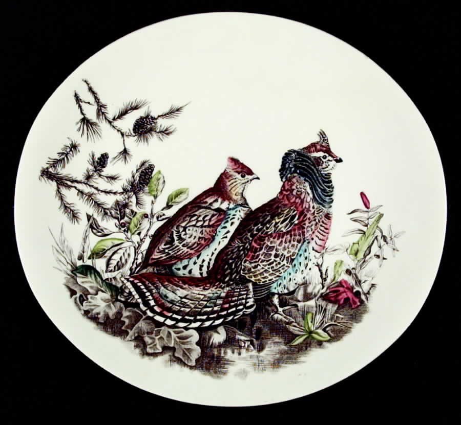 Game Birds Cream Luncheon Plate by Johnson Brothers-1