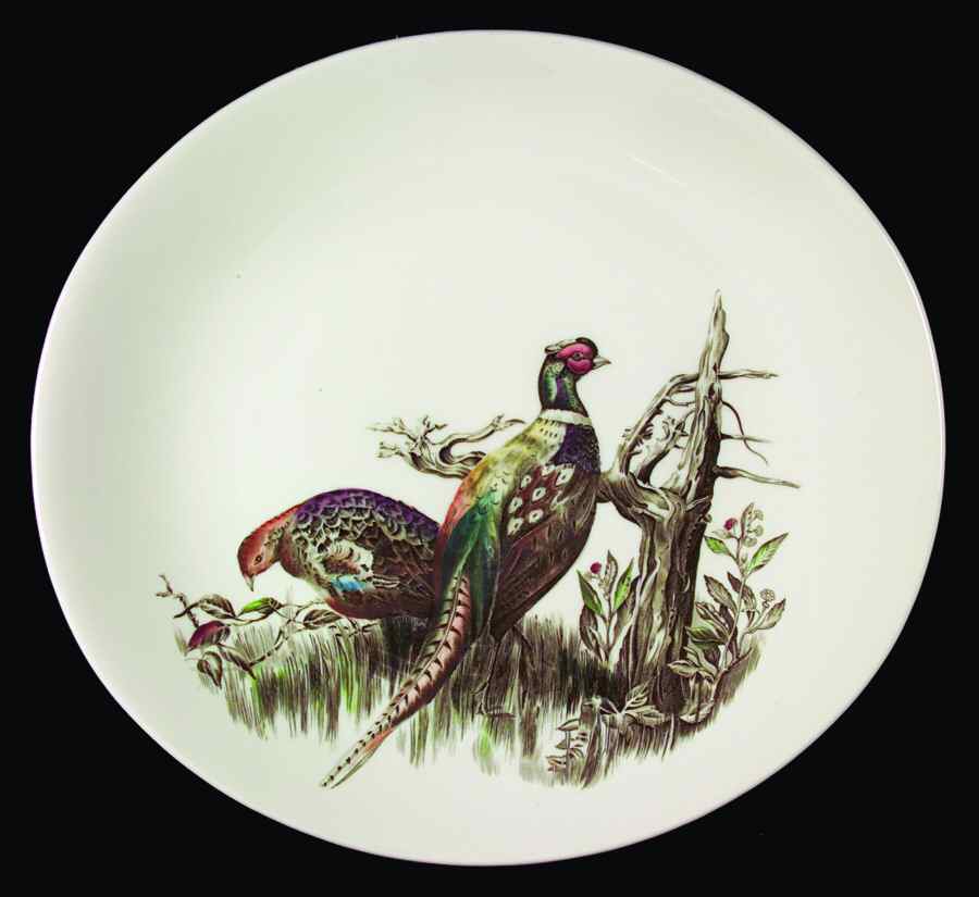 Game Birds Cream 14" Oval Serving Platter by Johnson Brothers-1