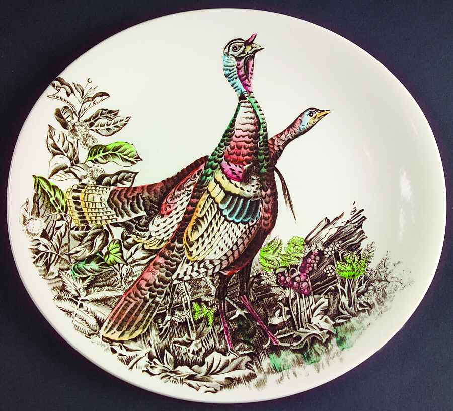Game Birds Cream Salad Plate by Johnson Brothers-1