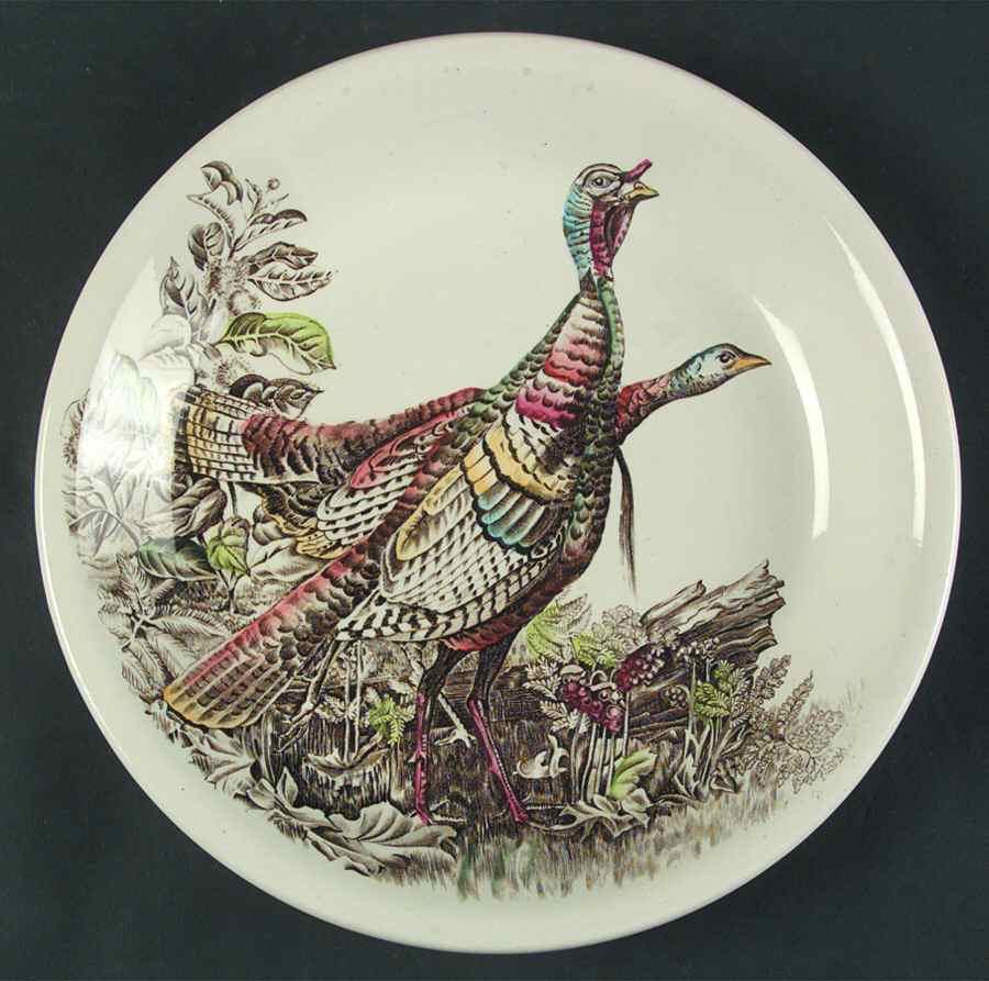Game Birds Cream Pie Serving Plate by Johnson Brothers-1