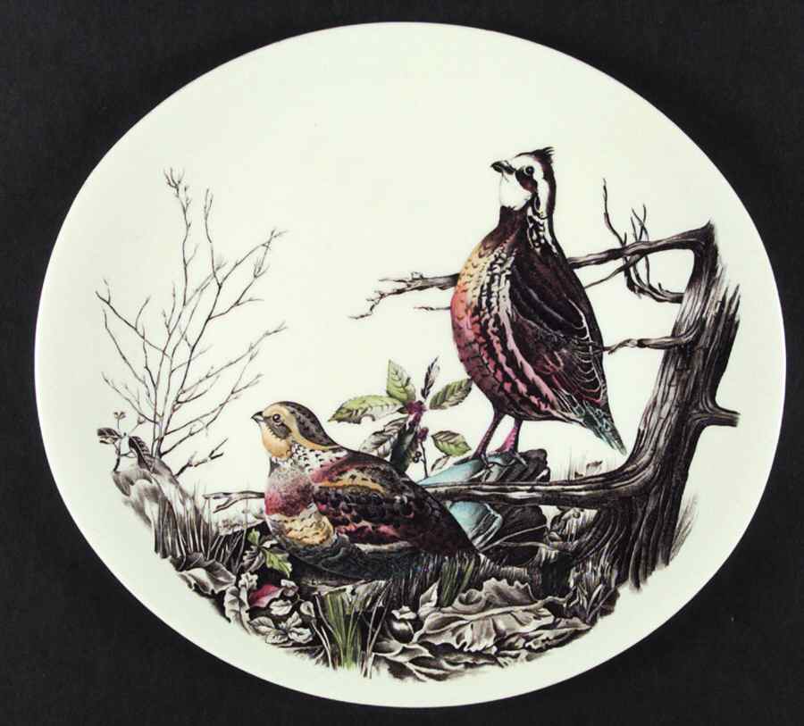 Game Birds Cream Luncheon Plate by Johnson Brothers-1