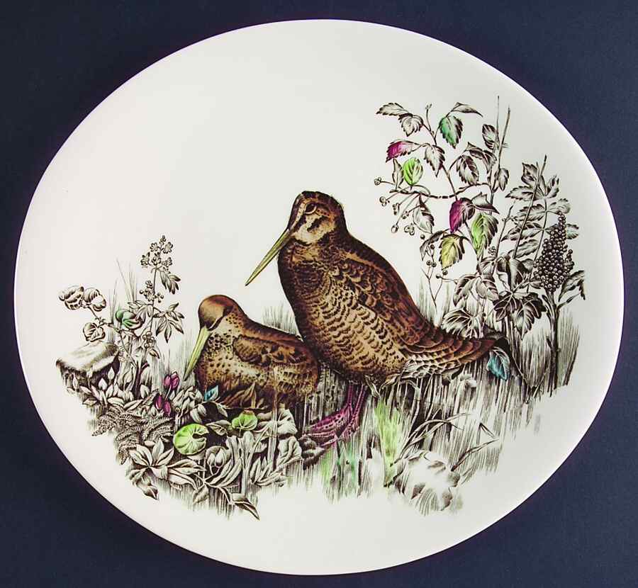 Game Birds Cream Luncheon Plate by Johnson Brothers-1