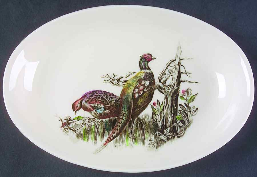 Game Birds Cream Relish/Gravy Underplate by Johnson Brothers-1