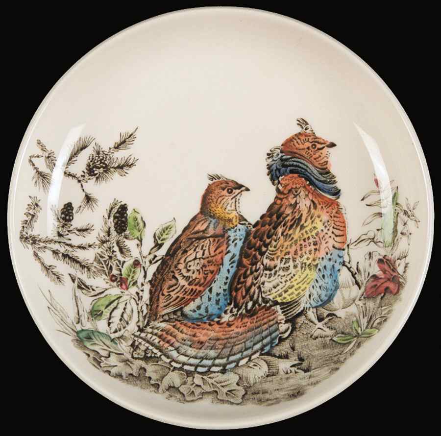 Game Birds Cream Coaster by Johnson Brothers-1