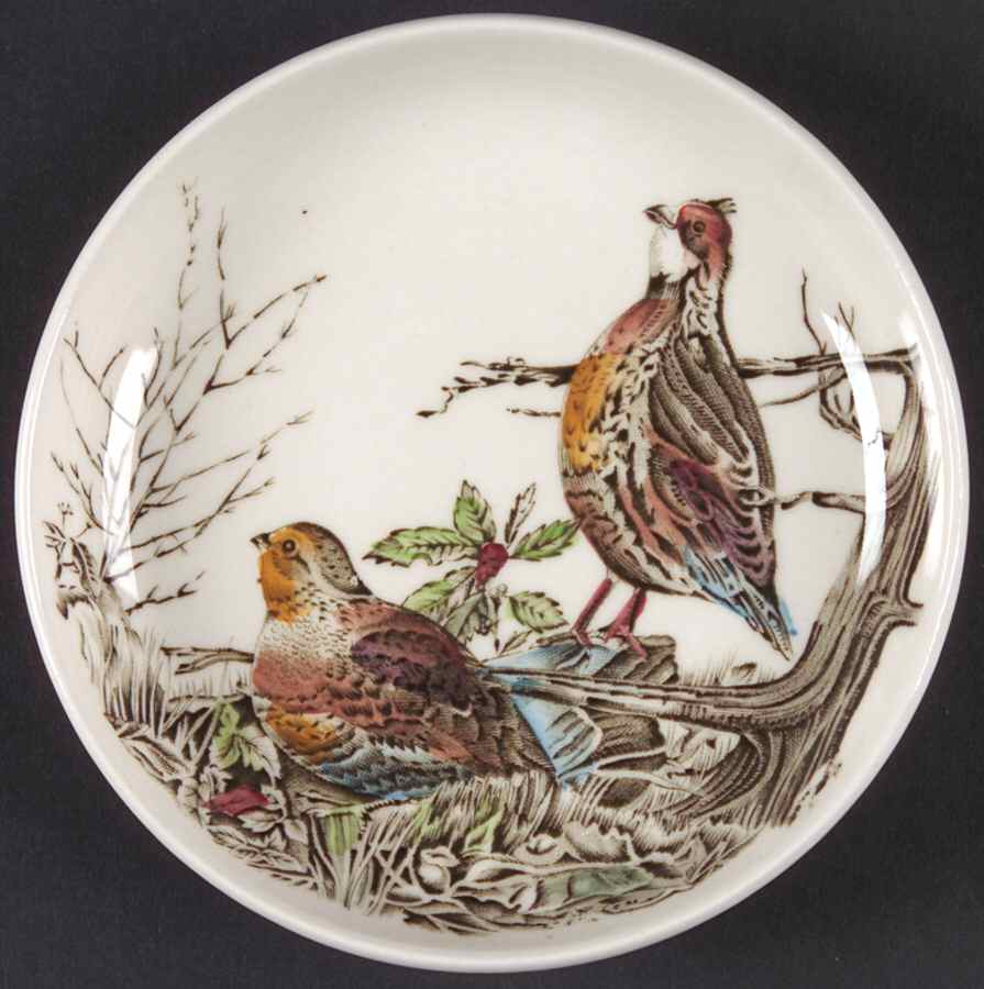 Game Birds Cream Coaster by Johnson Brothers-1