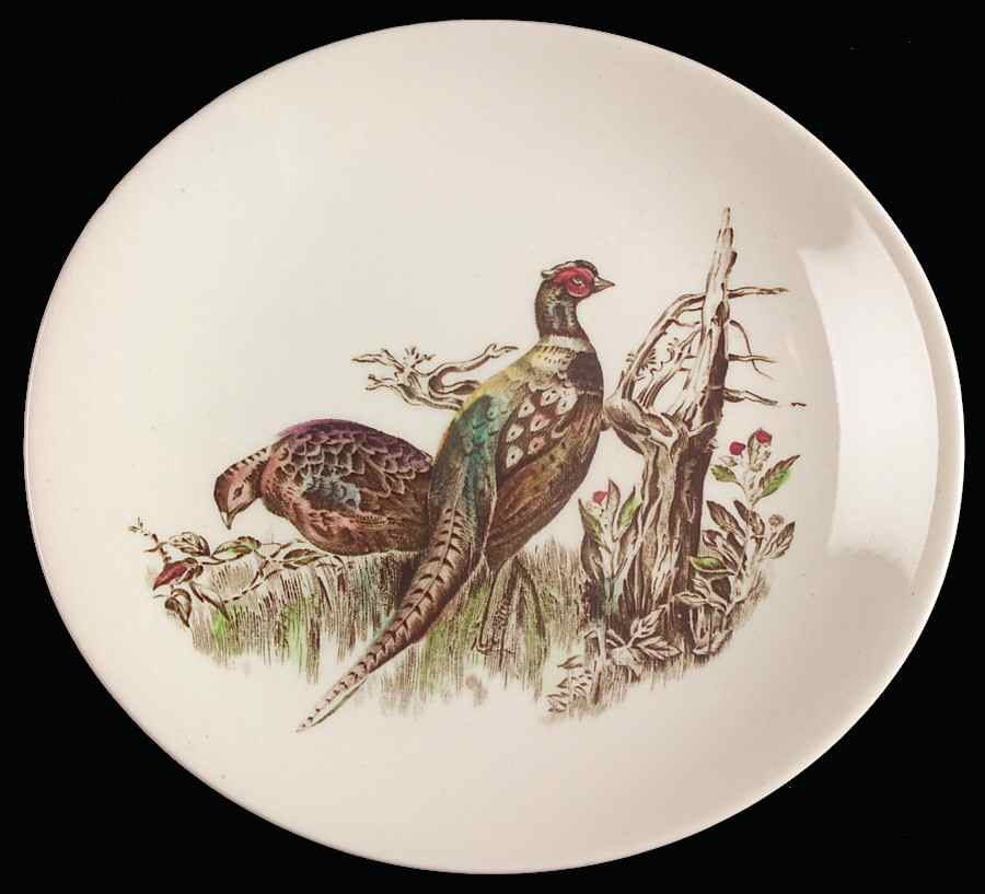 Game Birds Cream Bread & Butter Plate by Johnson Brothers-1