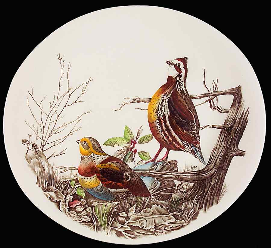Game Birds Cream Large Dinner Plate by Johnson Brothers-1
