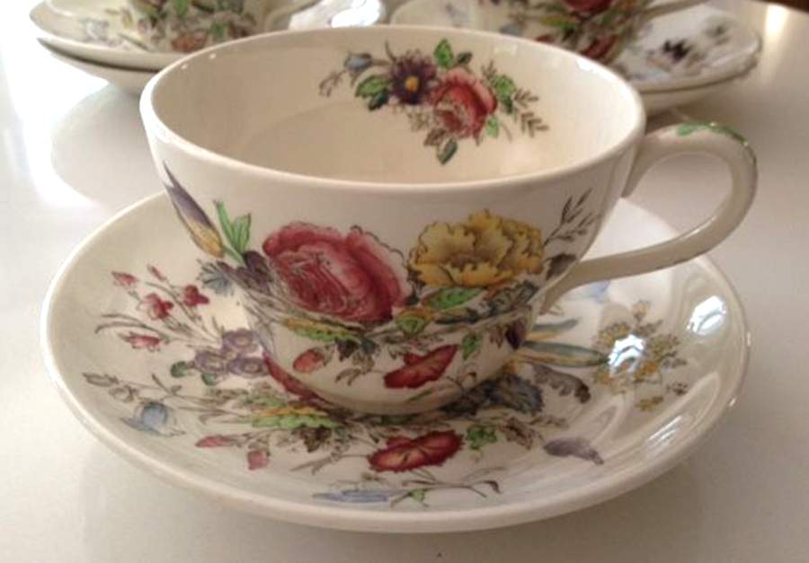 Garden Bouquet Jumbo Cup & Saucer Set by Johnson Brothers-1