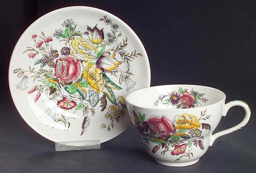 Garden Bouquet Oversized Cup & Saucer Set by Johnson Brothers-1