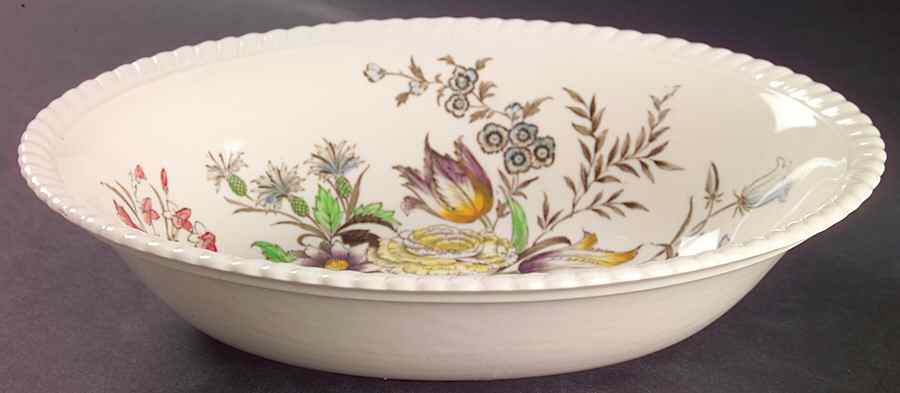 Garden Bouquet 9" Oval Vegetable Bowl by Johnson Brothers-1