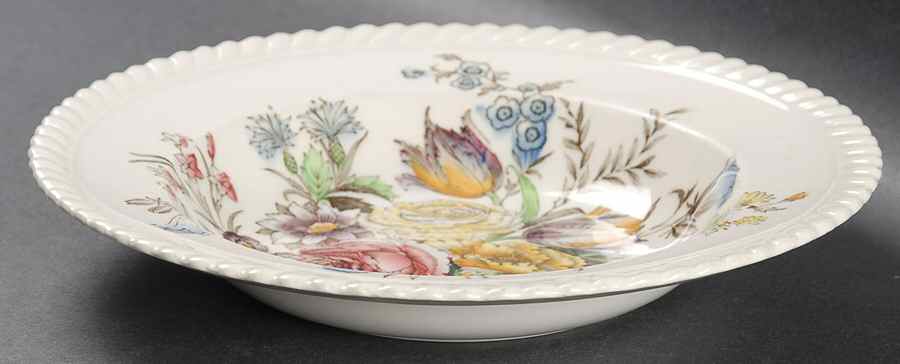 Garden Bouquet Rim Soup Bowl by Johnson Brothers-1
