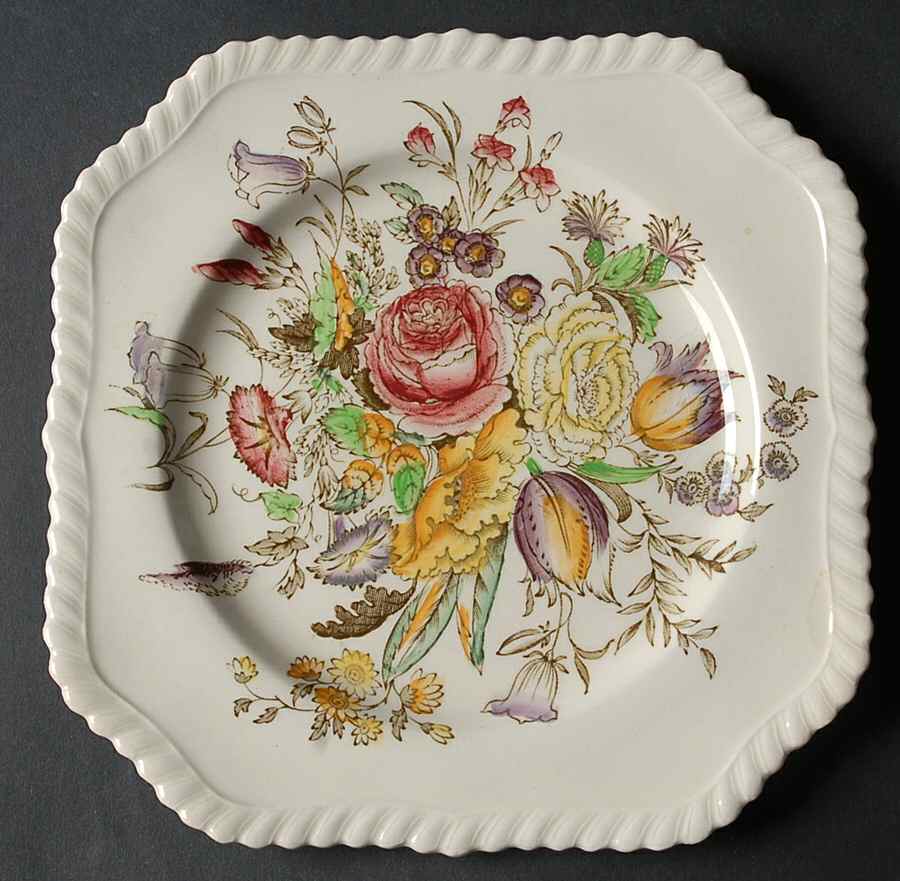 Garden Bouquet Square Salad Plate by Johnson Brothers-1