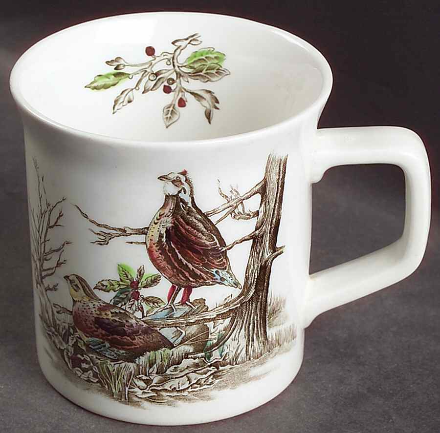 Game Birds White Flared Mug by Johnson Brothers-1