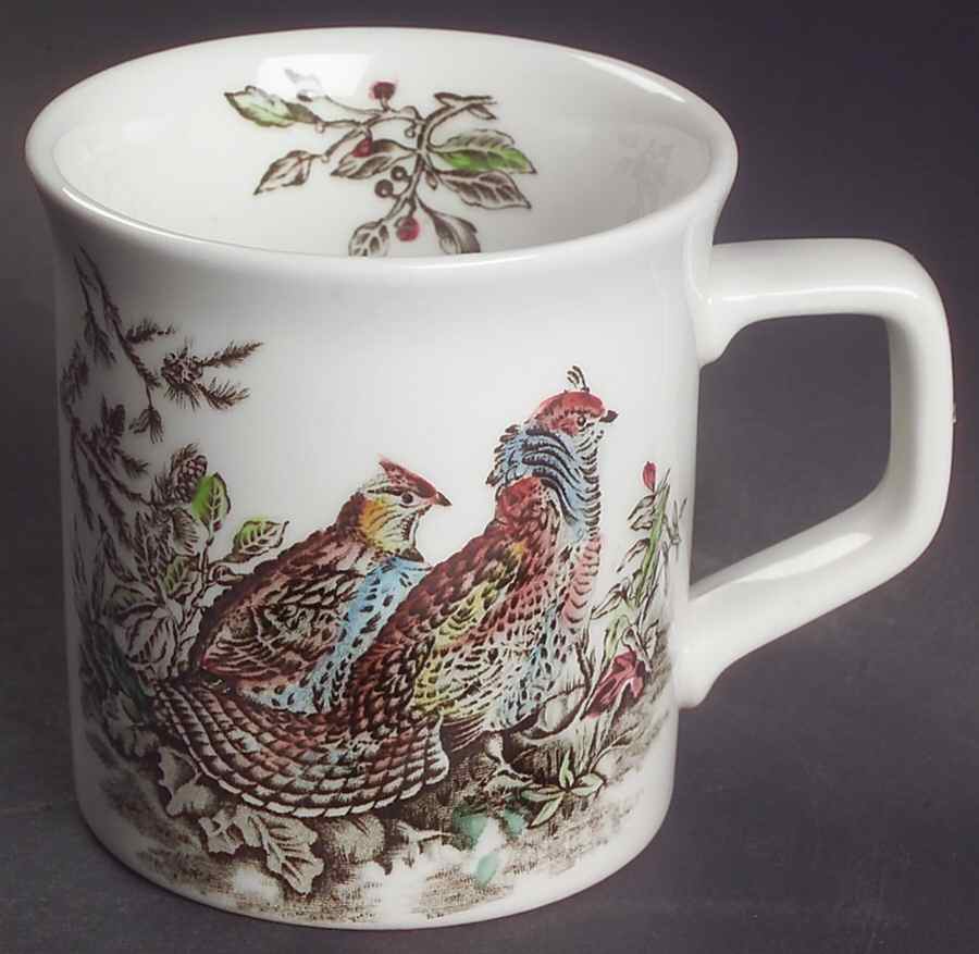 Game Birds White Flared Mug by Johnson Brothers-1