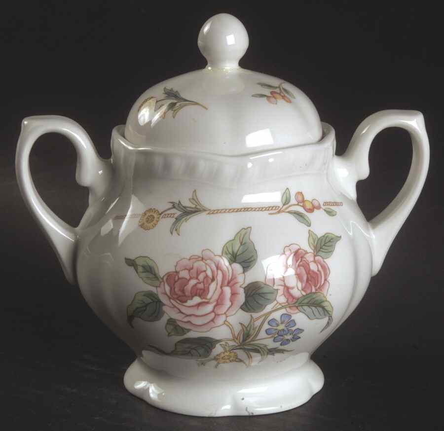Garden Party Sugar Bowl & Lid by Johnson Brothers-1