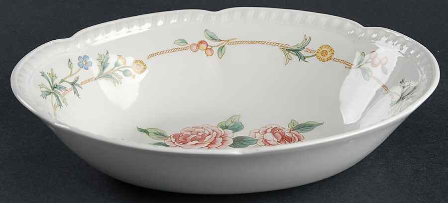Garden Party 9" Oval Vegetable Bowl by Johnson Brothers-1