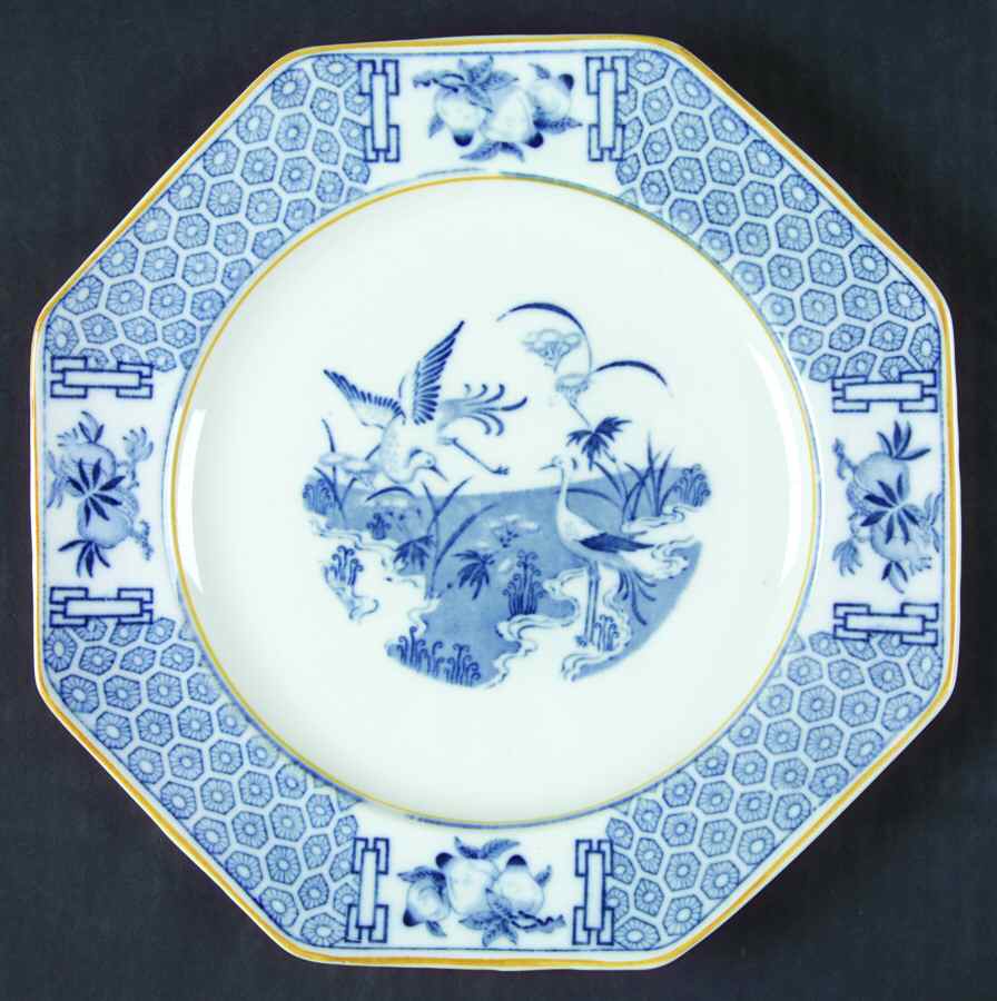 Geneva Blue and White Luncheon Plate by Johnson Brothers-1