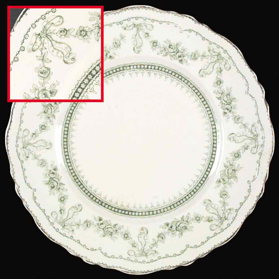 Glenwood Green Luncheon Plate by Johnson Brothers-1
