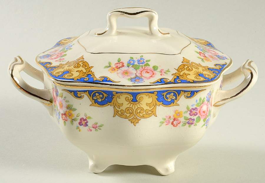 Glencoe Sugar Bowl & Lid by Johnson Brothers-1