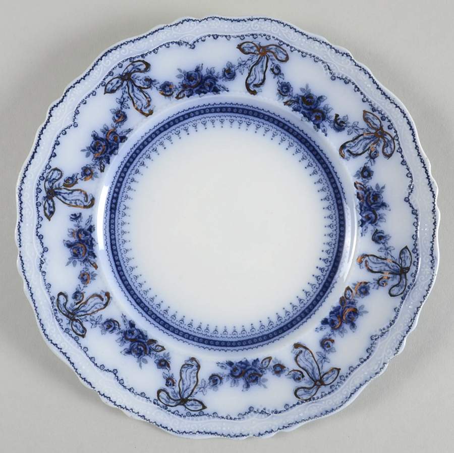Glenwood (Flow Blue, No Gold Trim) Salad Plate by Johnson Brothers-1